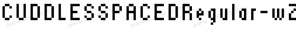 CUDDLESSPACEDRegular-wZ58字体转换