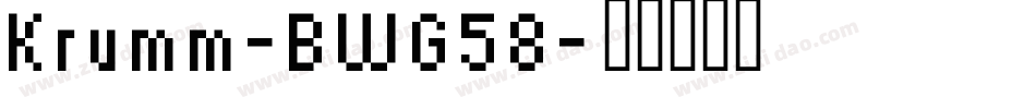 Krumm-BWG58字体转换