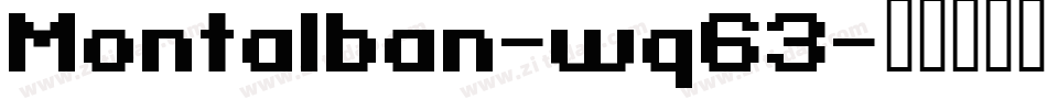 Montalban-wq63字体转换