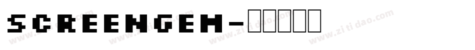Screengem字体转换