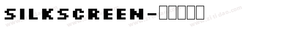 Silkscreen字体转换