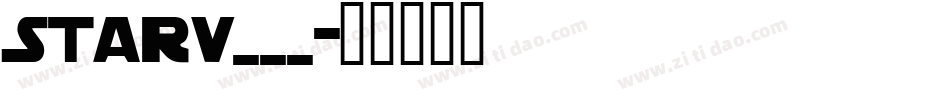 starv___字体转换