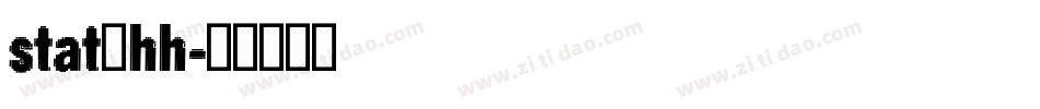 stat_hh字体转换