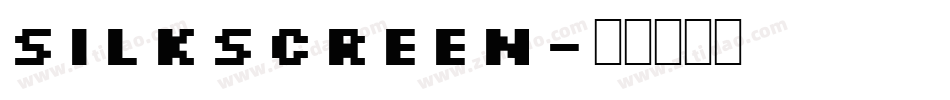 Silkscreen字体转换