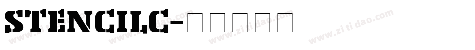 STENCILC字体转换