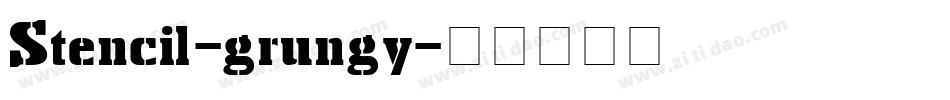 Stencil-grungy字体转换