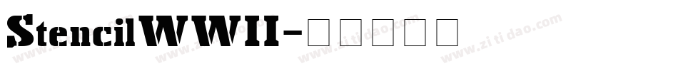 StencilWWII字体转换
