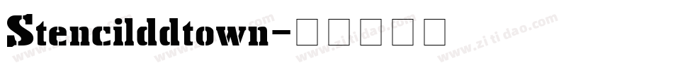 Stencilddtown字体转换