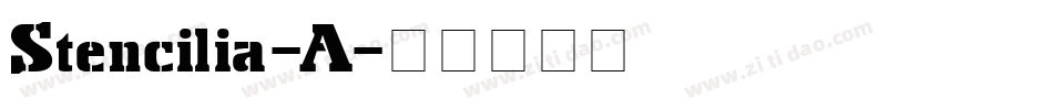 Stencilia-A字体转换
