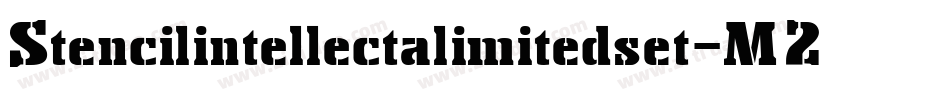 Stencilintellectalimitedset-M2RJ字体转换