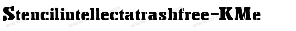 Stencilintellectatrashfree-KMe7字体转换