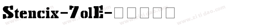 Stencix-7olE字体转换