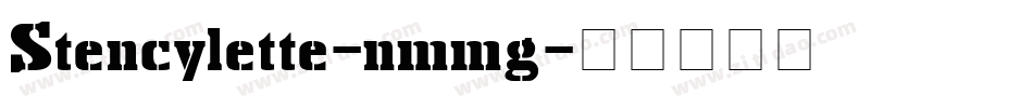 Stencylette-nmmg字体转换