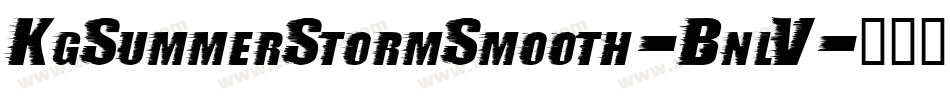 KgSummerStormSmooth-BnlV字体转换