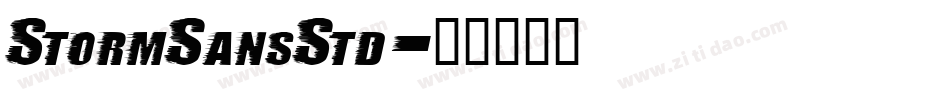 StormSansStd字体转换