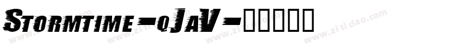 Stormtime-qJaV字体转换