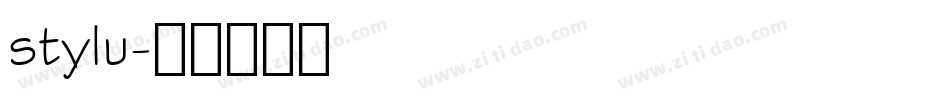 stylu字体转换