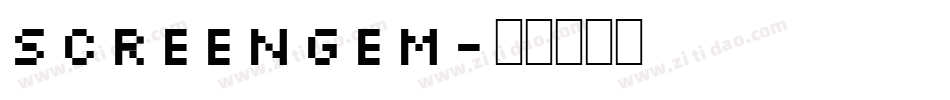 Screengem字体转换