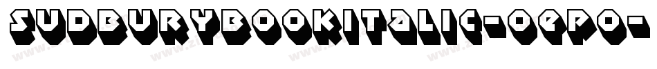 SudburyBookItalic-OEpo字体转换