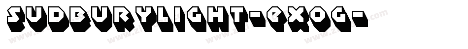 SudburyLight-EXog字体转换