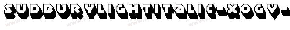 SudburyLightItalic-xoGV字体转换