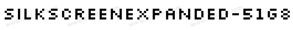 SilkscreenExpanded-51g8字体转换