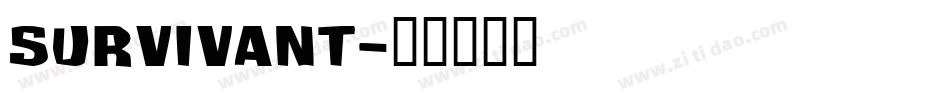 Survivant字体转换