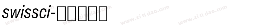 swissci字体转换