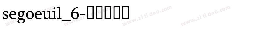segoeuil_6字体转换