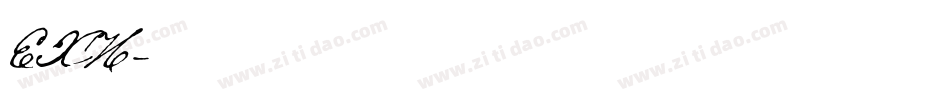 EXH字体转换
