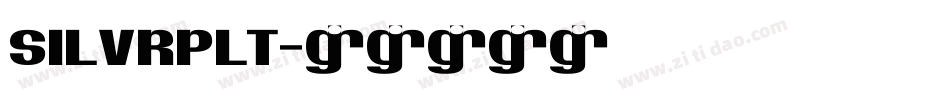 SILVRPLT字体转换