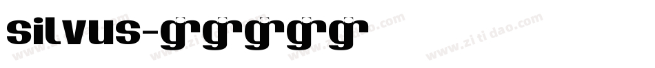 Silvus字体转换