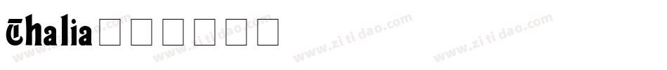 Thalia字体转换