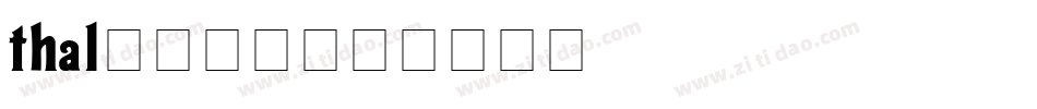 thal____字体转换