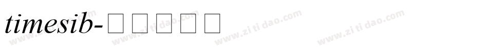 timesib字体转换