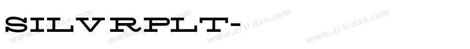 SILVRPLT字体转换