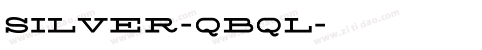 Silver-qBql字体转换