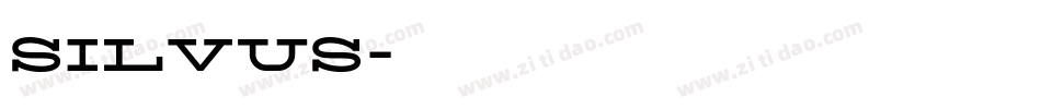 Silvus字体转换