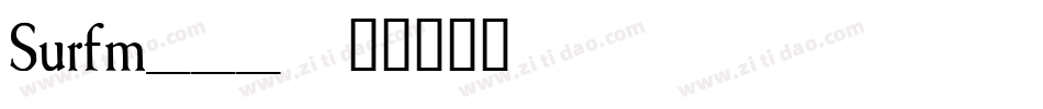 Surfm___字体转换