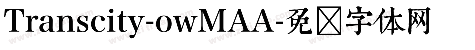Transcity-owMAA字体转换