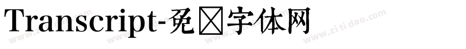 Transcript字体转换