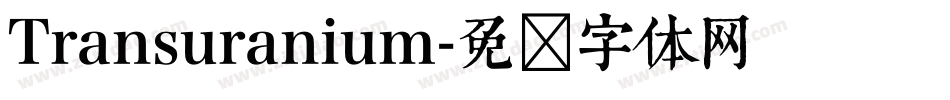 Transuranium字体转换