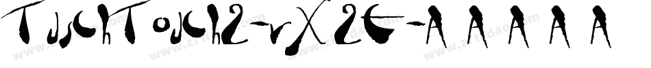 TuschTouch2-vX2E字体转换