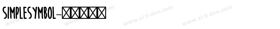 Simplesymbol字体转换
