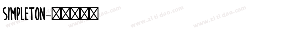 Simpleton字体转换