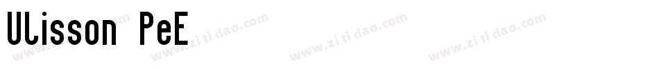 Ulisson-PeE字体转换