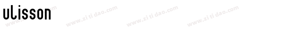 ulisson字体转换