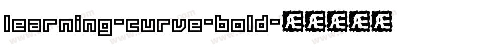 learning-curve-bold字体转换