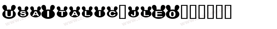 UsaItalic-jlE0字体转换