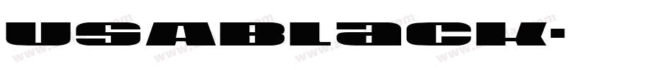 USABlack字体转换